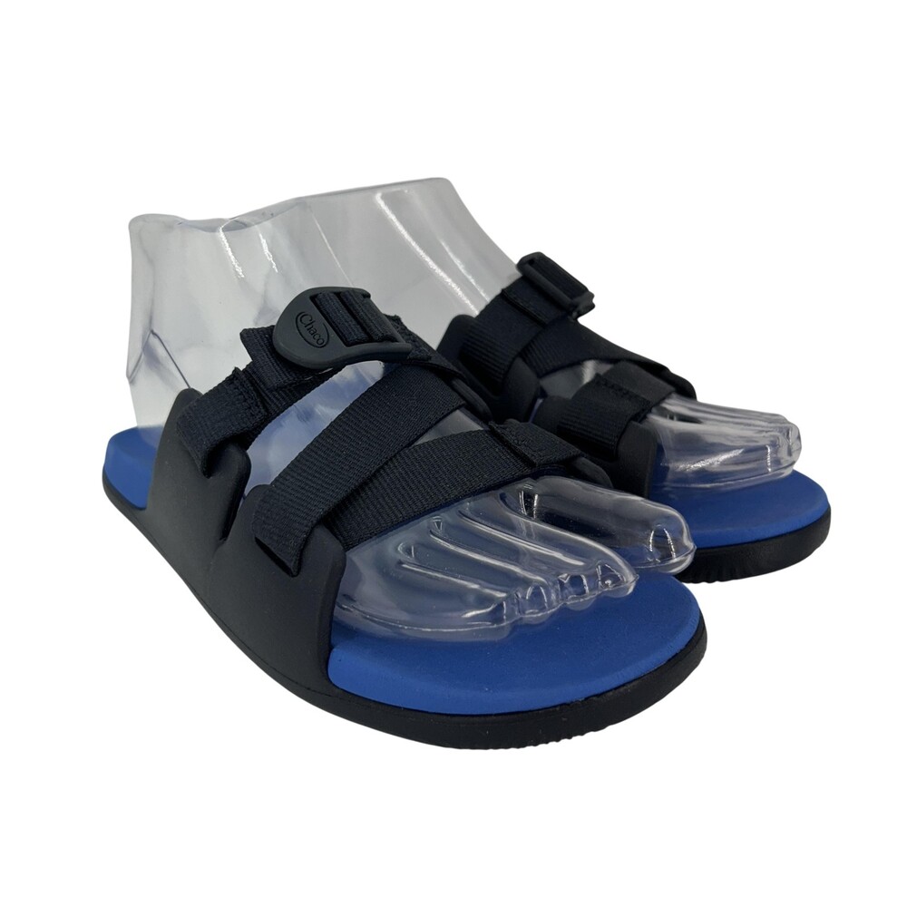 Chaco Slide Sandals Shoes Kids Size 4 Blue Adjustable Straps Summer Casual